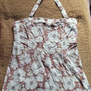 Abercrombie Linen Blend Halter Dress